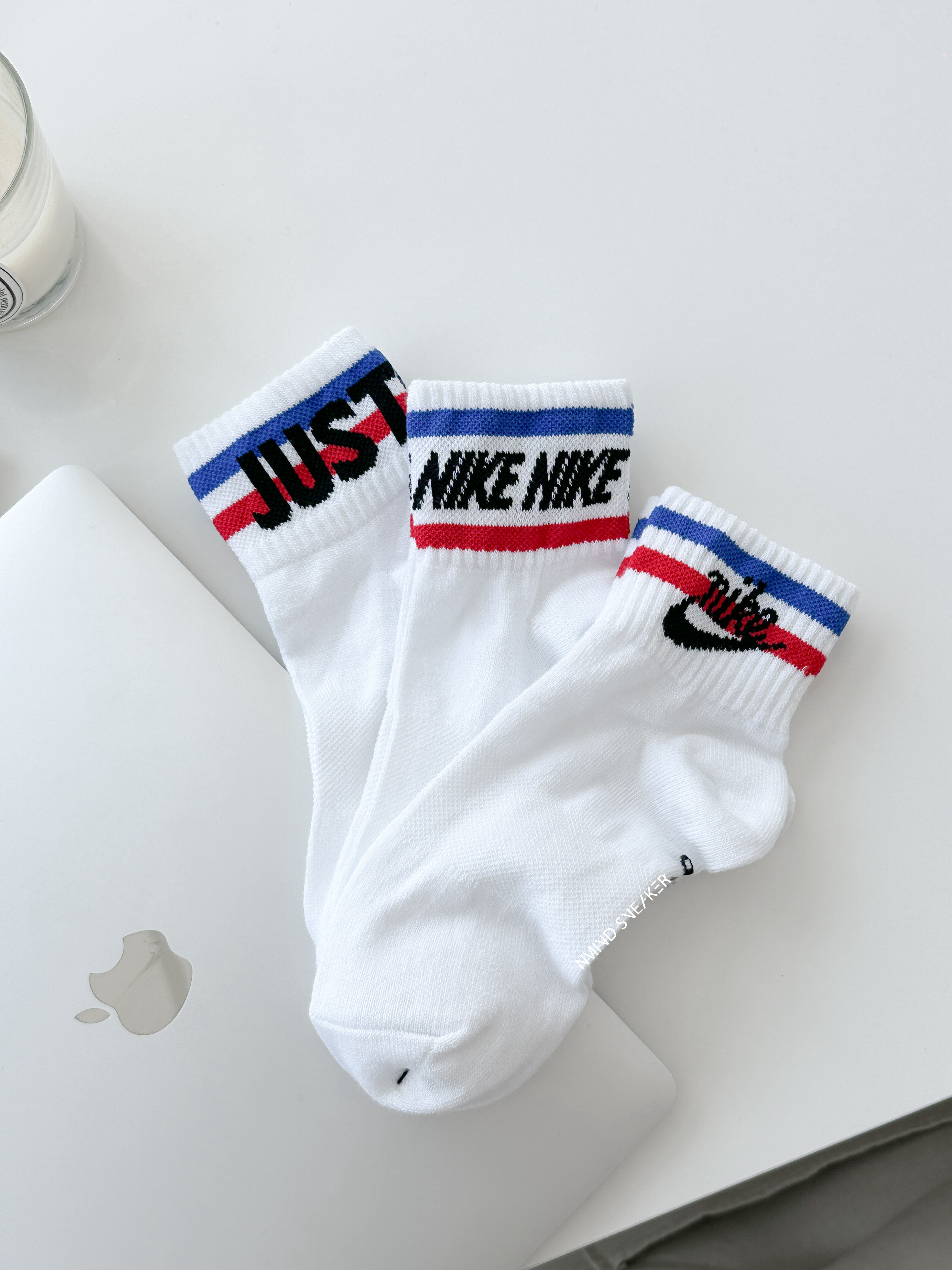 <快速出貨> Nike 復古logo 中筒襪 三入組
