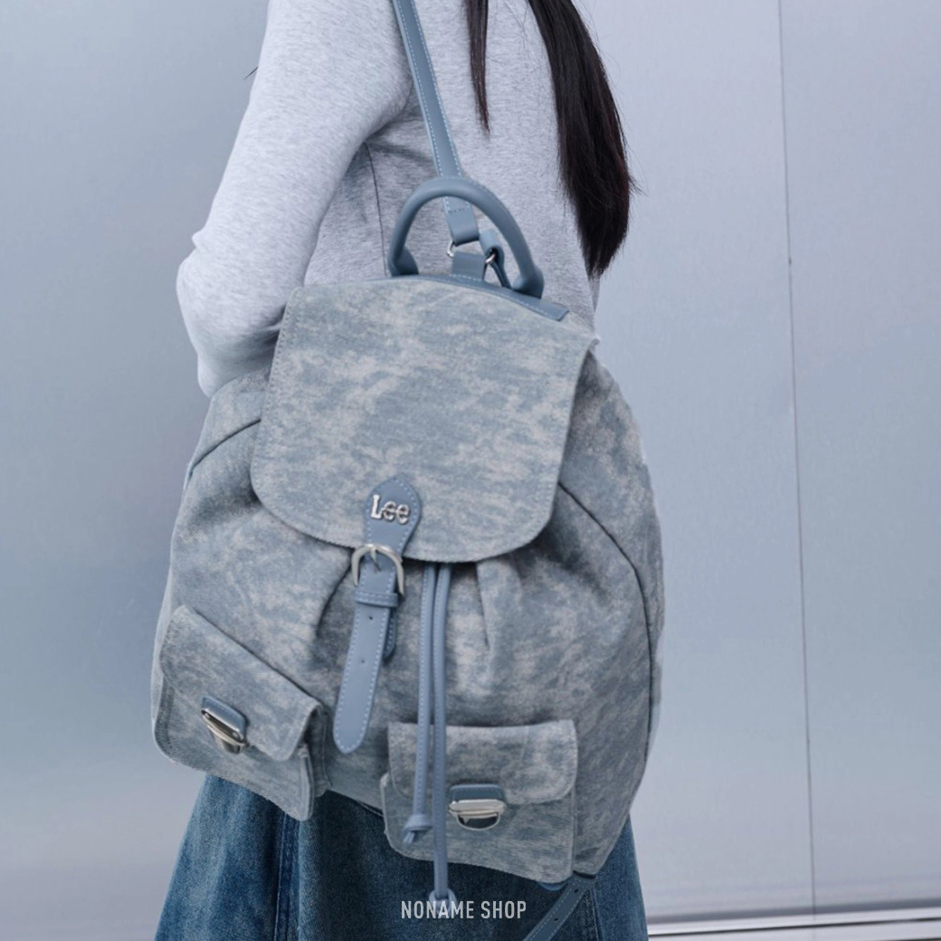 LEE NEW VINTAGE系列 超大容量 老花 後背包 兩色