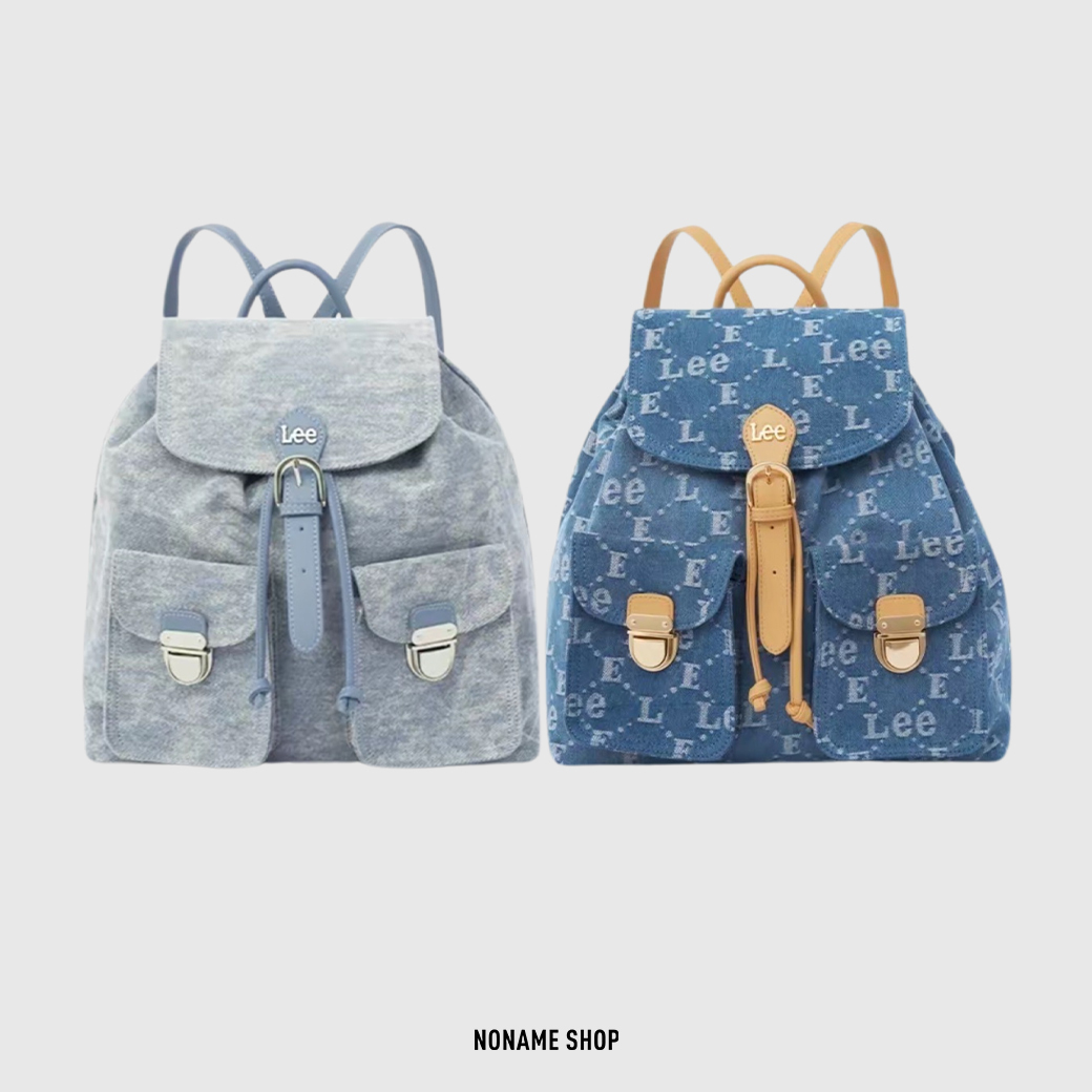 LEE NEW VINTAGE系列 超大容量 老花 後背包 兩色