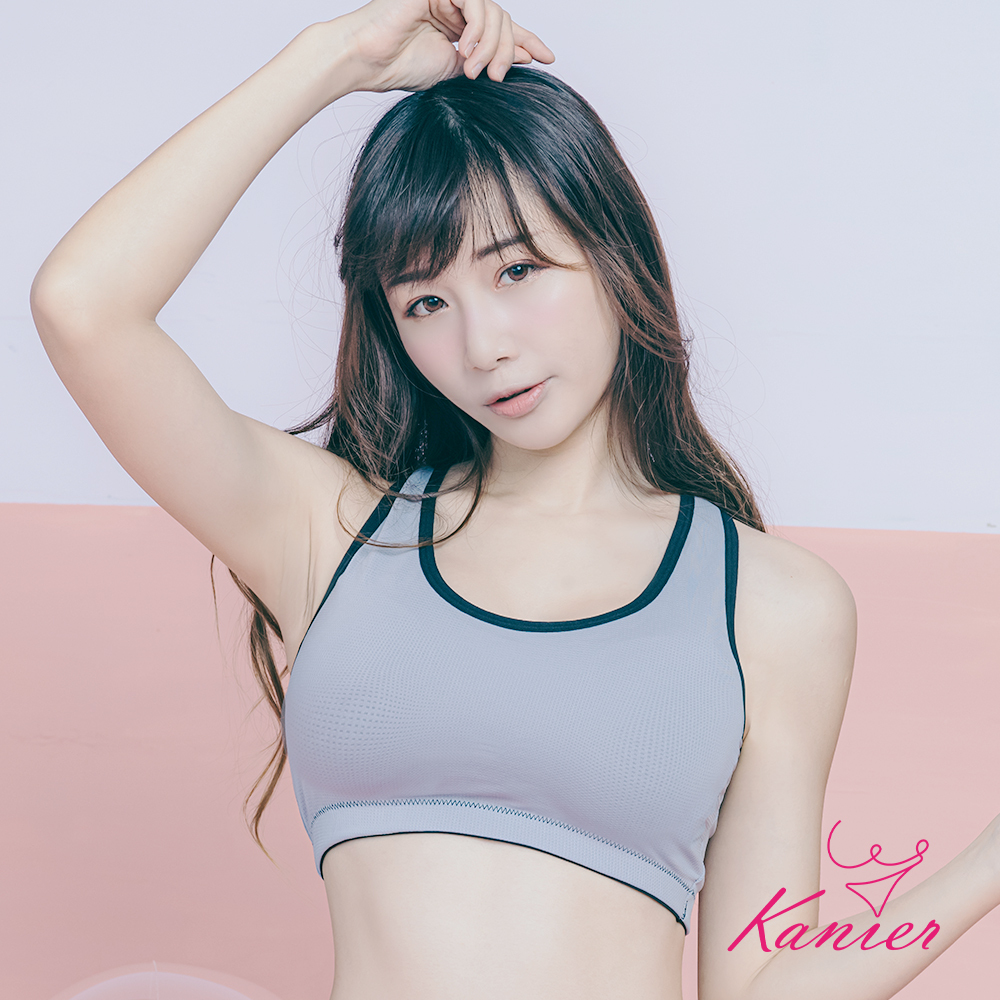 【Kanier卡妮兒內衣】輕盈小挖背支撐運動內衣【1211 灰色 -M / L / XL / XXL(Q)】