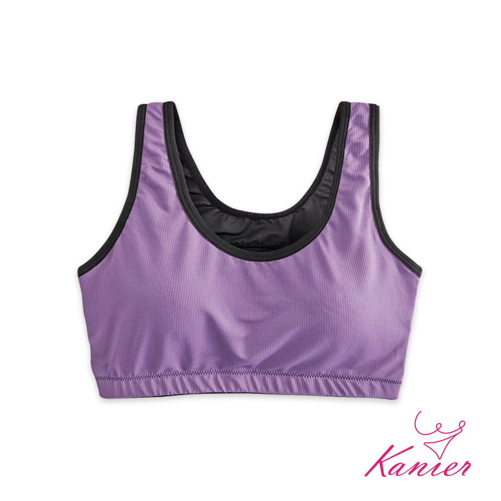 【Kanier卡妮兒內衣】輕盈小挖背支撐運動內衣【1211 芋色 -M / L / XL / XXL(Q)】