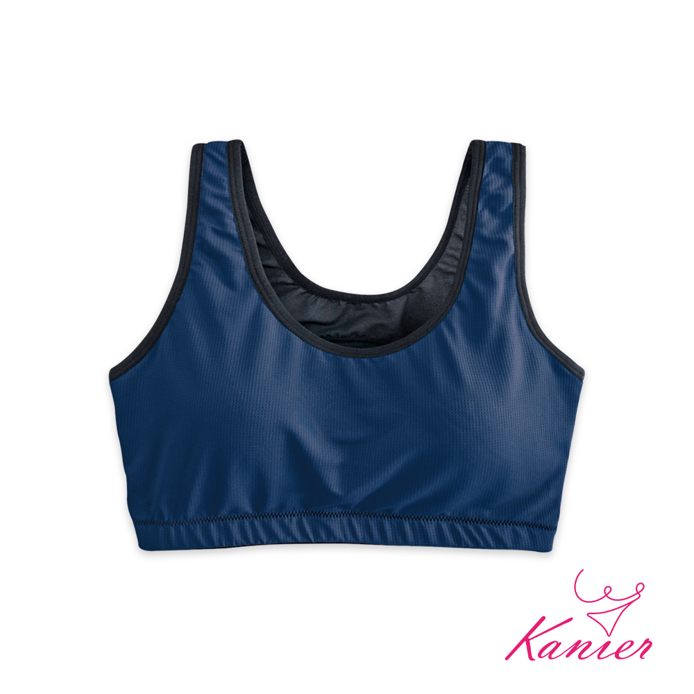 【Kanier卡妮兒內衣】輕盈小挖背支撐運動內衣【1211 藍色 -M / L / XL / XXL(Q)】