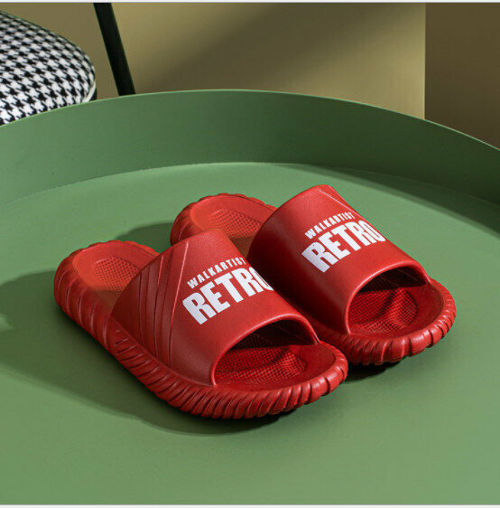 Alphabet EVA high-elastic home couple slippers (size 37-45, color 5 colors optional, please confirm with customer service after placing an order)
