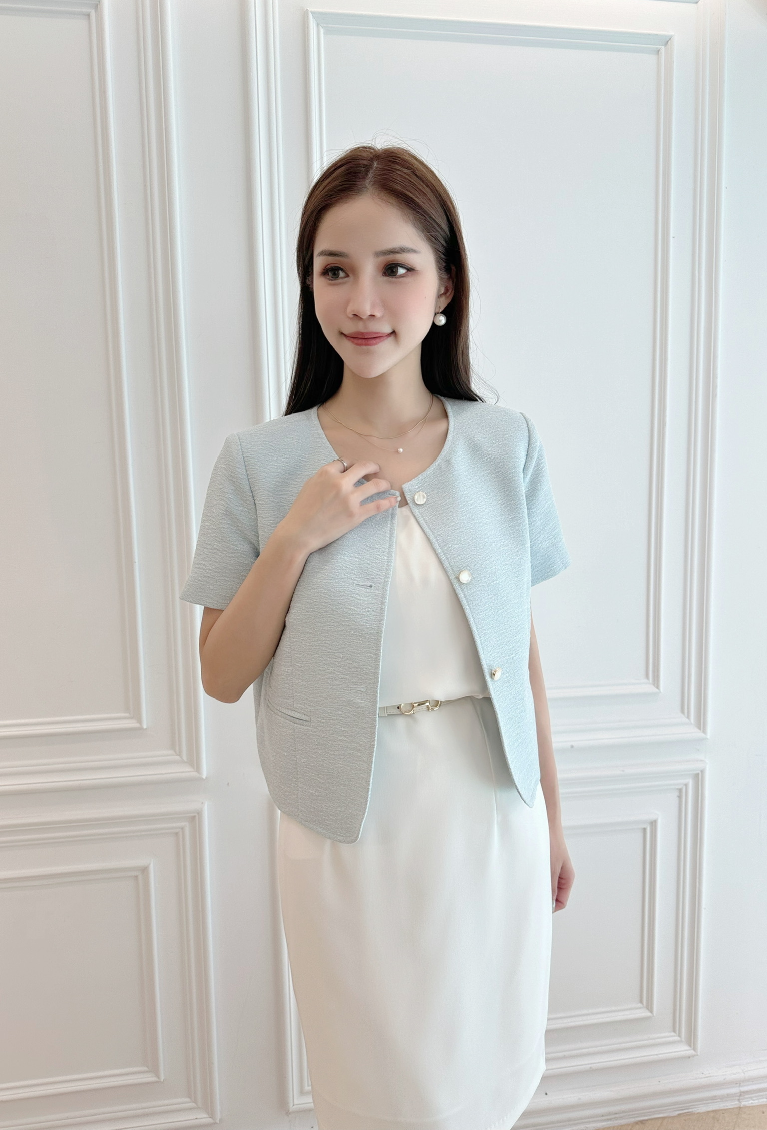 夏日小香風短袖外套