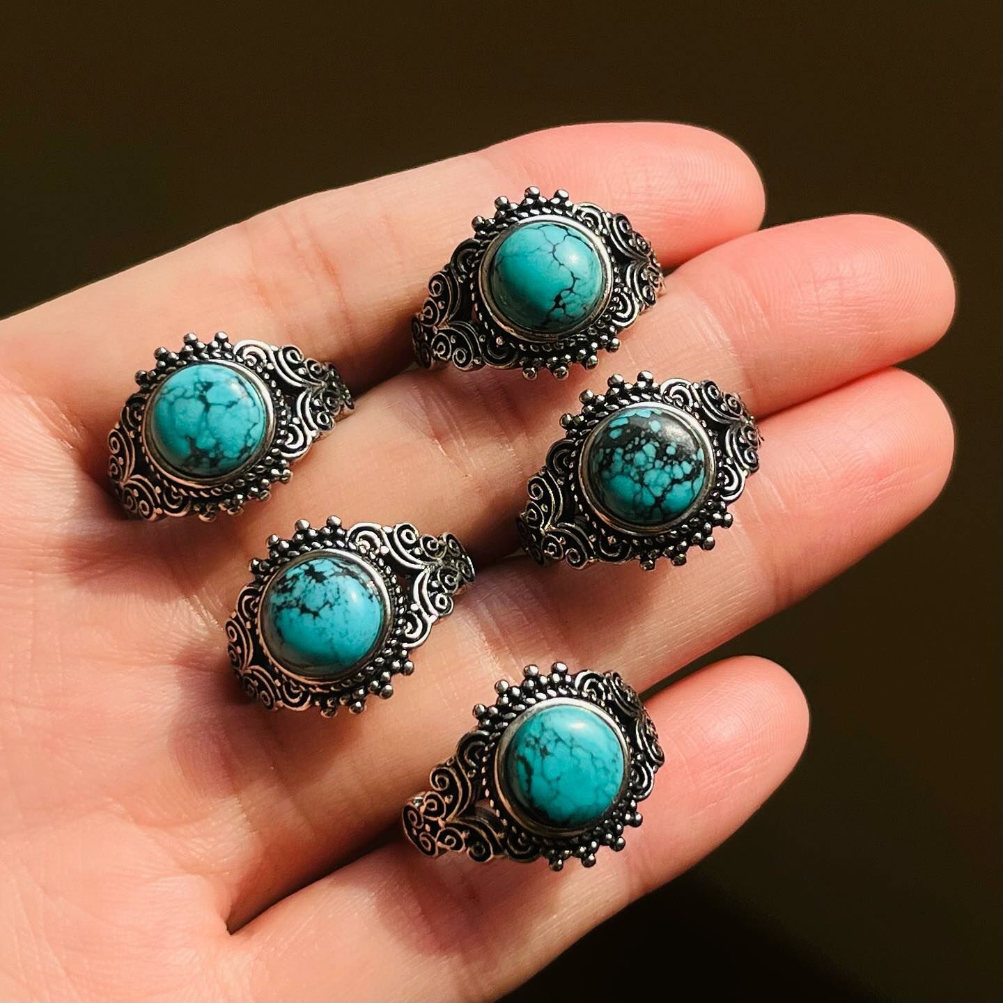 [原石] 綠松石戒指