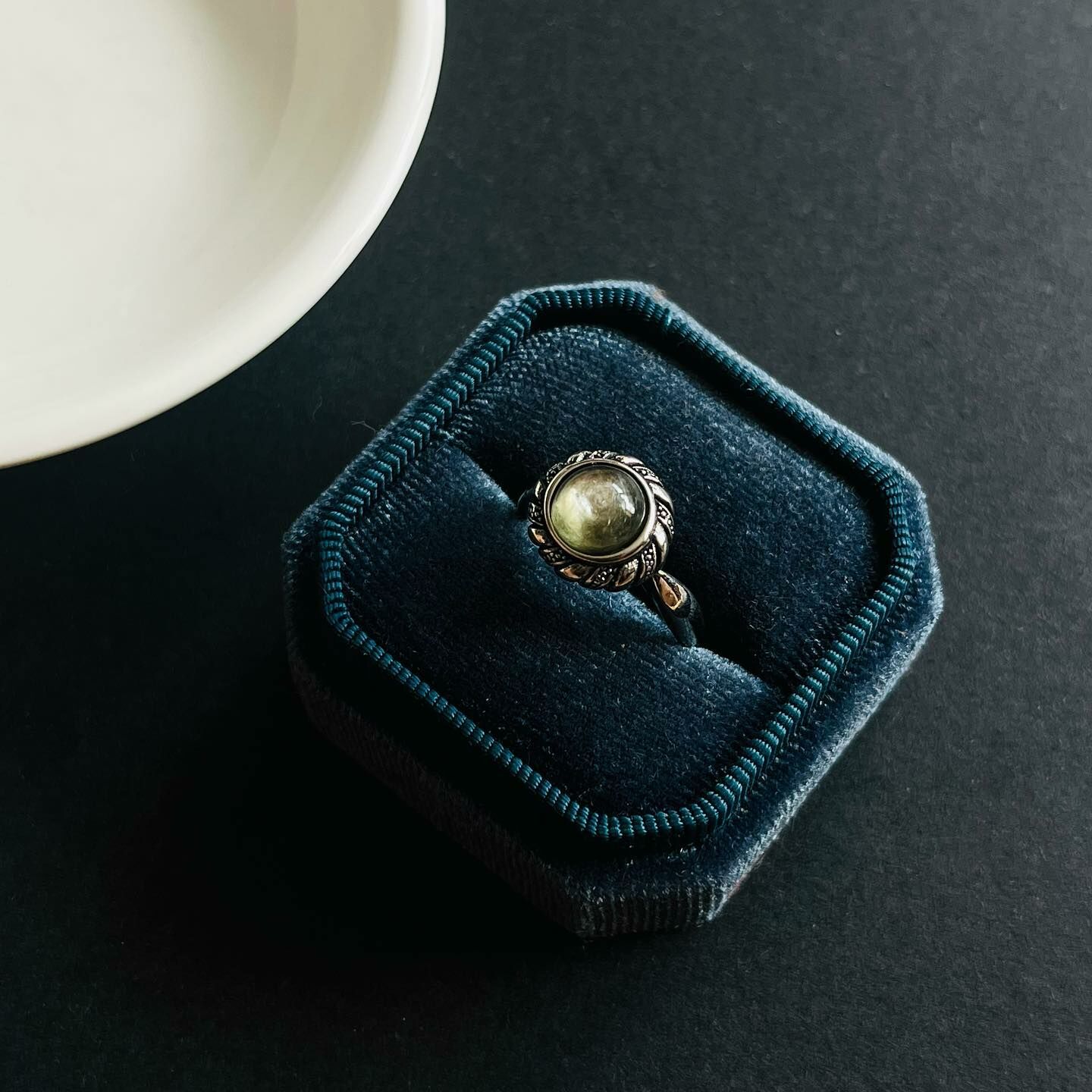 [原石]  綠祖母晶 戒指