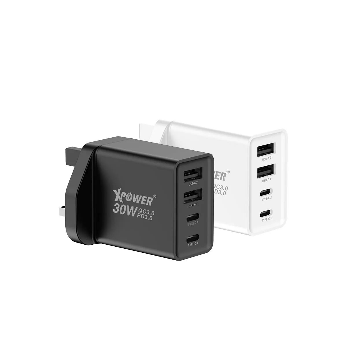 XPower WC30 30W市上最小4輸出PD 3.0迷你快充充電器