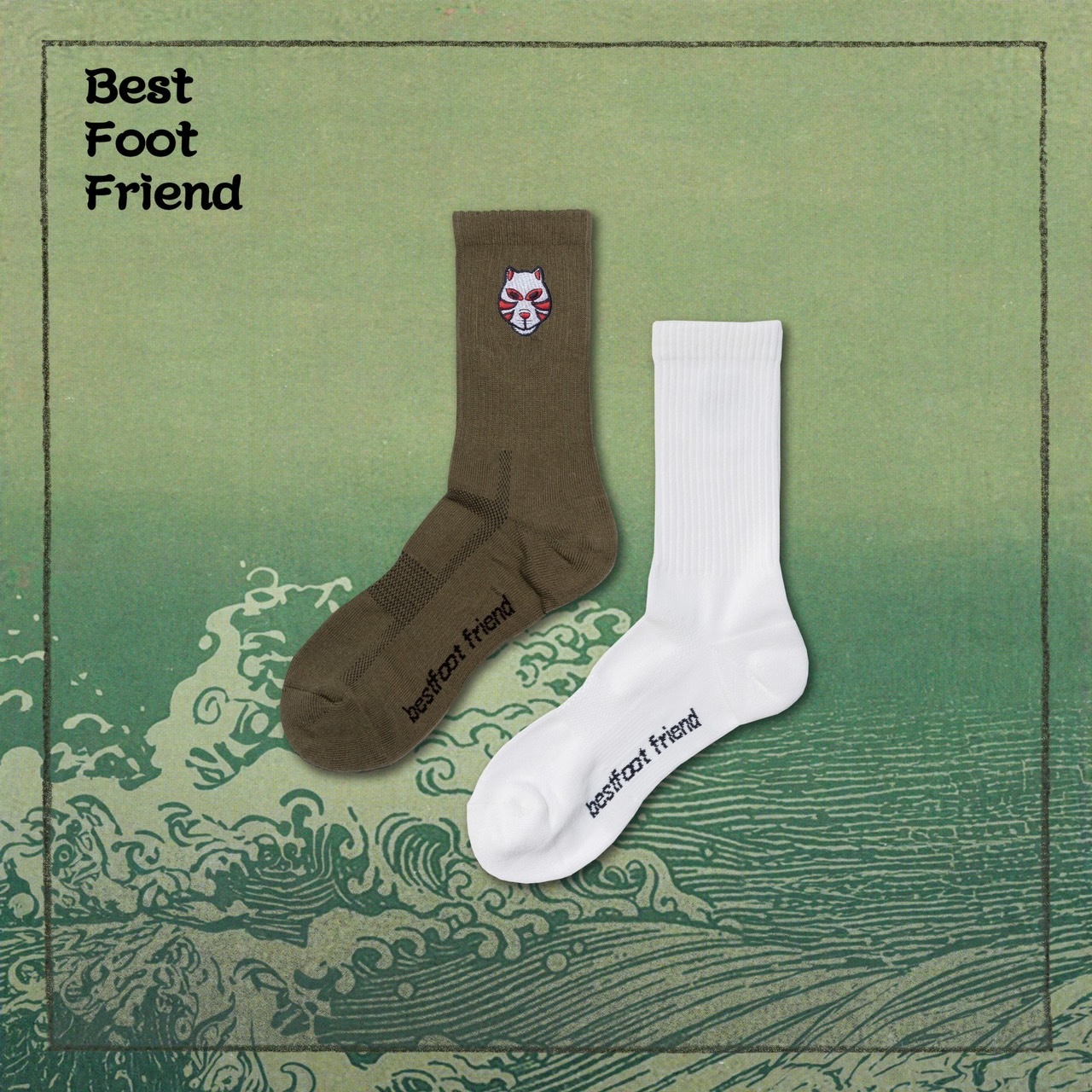 BFF Kitsune mask 狐面 2色 BF24014