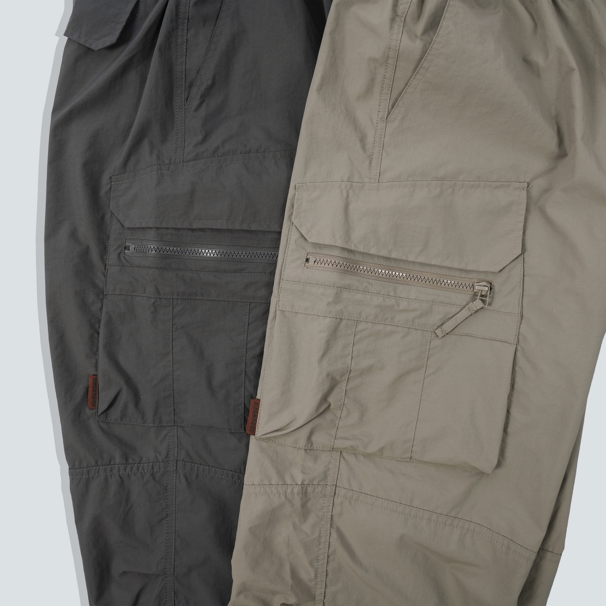 SBG 細格紋防潑水多口袋長褲 SB0620