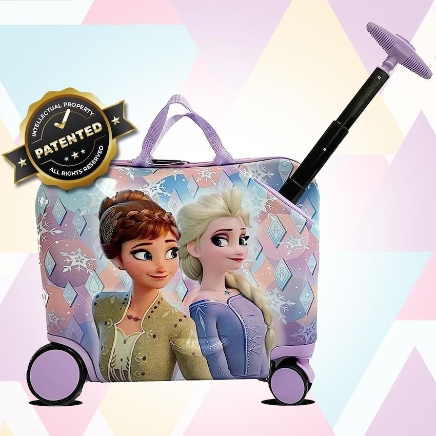 美國 Ride on 18" Frozen 兒童行李箱