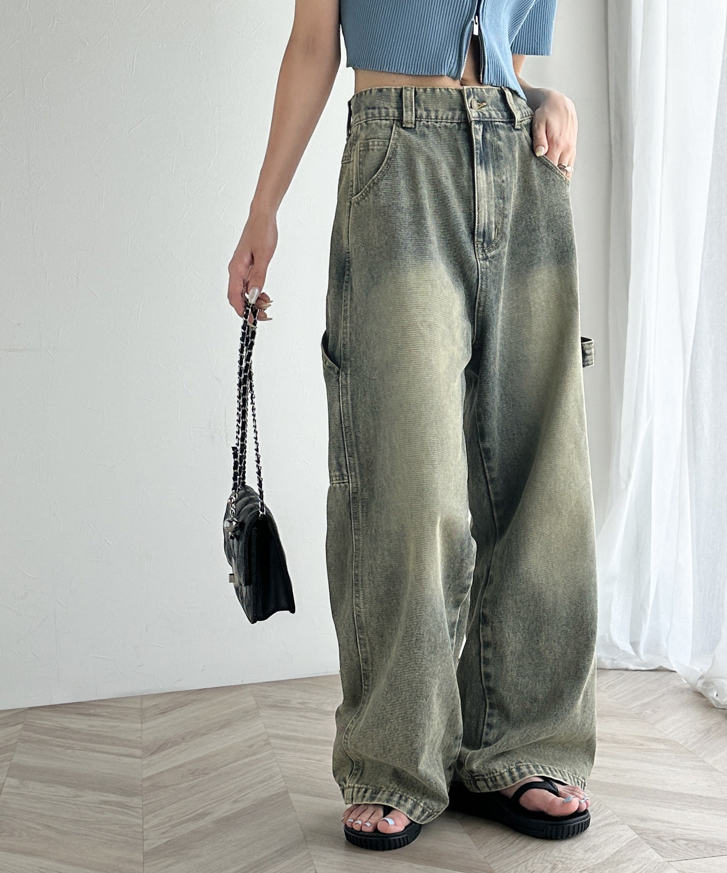 日本🇯🇵連線 JAVA 畫家工裝褲 日系 牛仔褲 褲子 長褲 淺藍 黑 深灰 卡其 軍綠 深藍(任買兩件711免運)/預購