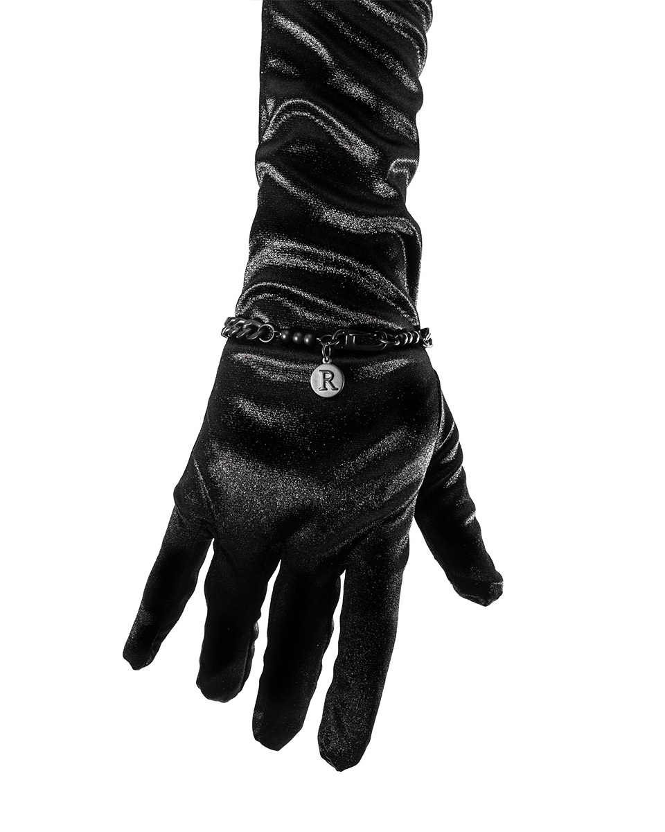 RECOVERY 厚扁鍊手鍊（霧黑）