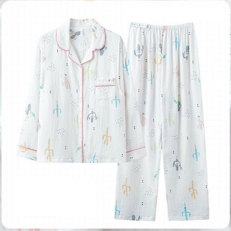Long Sleeve Pajama Set [M-3XL AM-77294] [Contact Customer Service to Confirm Shipping Size after Placing an Order]