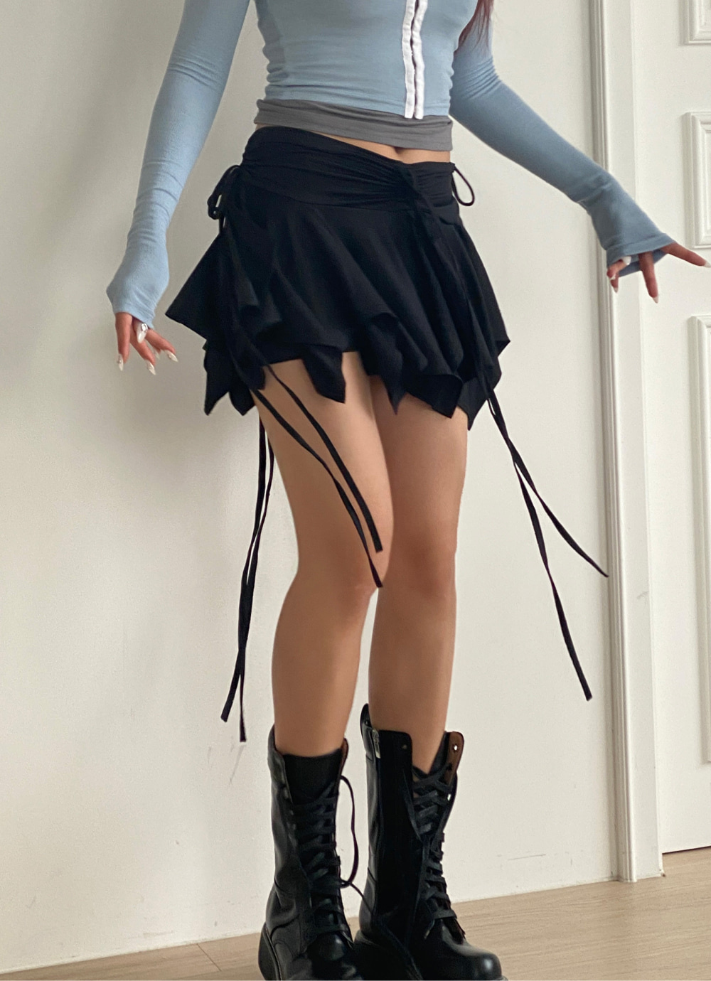 [PROJECT WAVE] CANDY SLUB SKIRT SHORTS