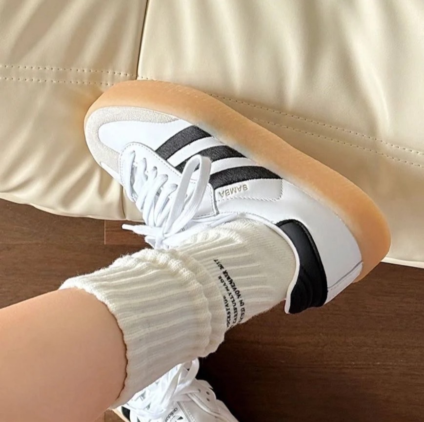 Adidas Originals SAMBAE 經典 黑白 焦糖底 厚底 休閒鞋 JI1349