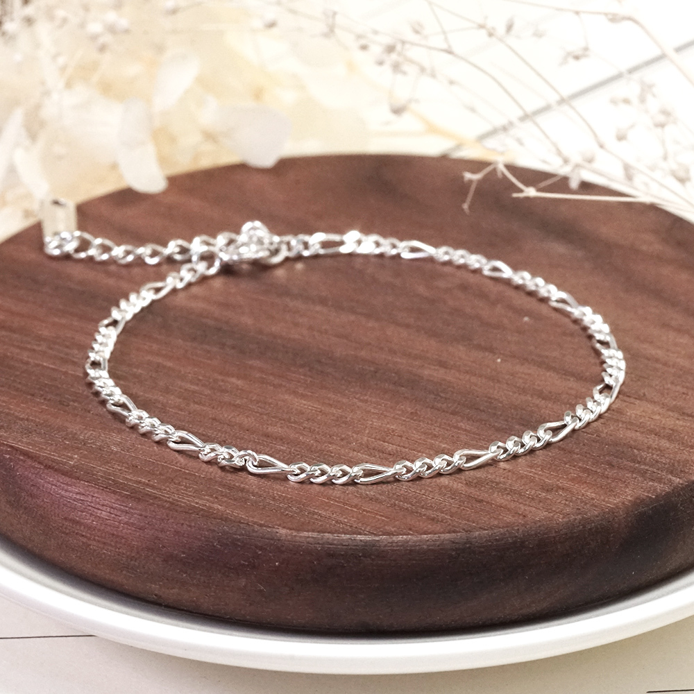 閃耀費加洛腳鍊 925純銀腳鍊 女生腳鍊 刻字訂製