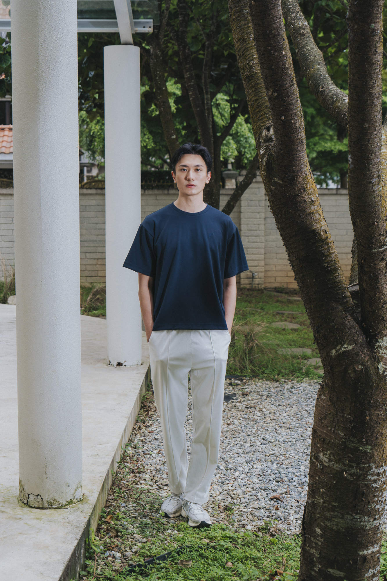 NEO 薄荷點OVERSIZED T-SHIRT 男（丈青）