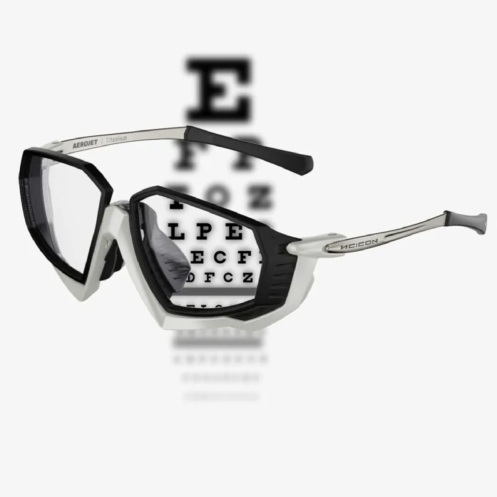 【SCICON】AEROJET RX TITANIUM 運動眼鏡風鏡 - 亮白鏡框/光學鏡架