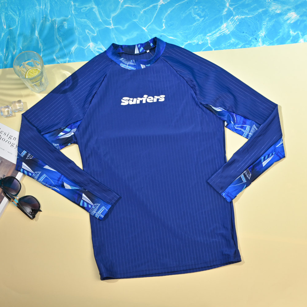 TE432-速乾防曬戲水外套中性版-藍