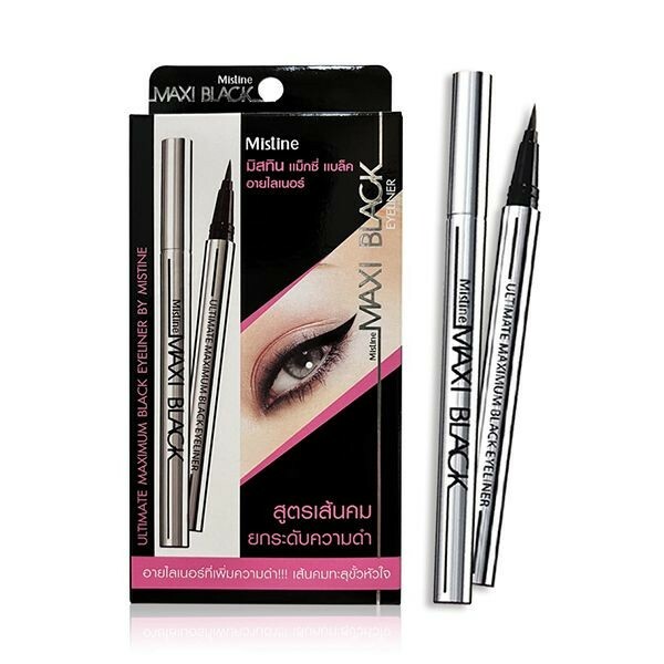 泰國 MISTINE 極黑速乾持久防水眼線液筆 (銀管/紅管) [#SQ24071711]