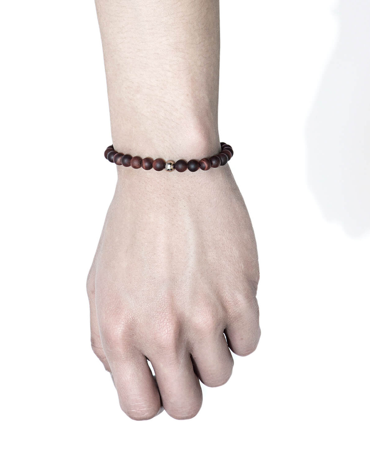 RECOVERY 霧面6MM串珠手環（紅虎眼）