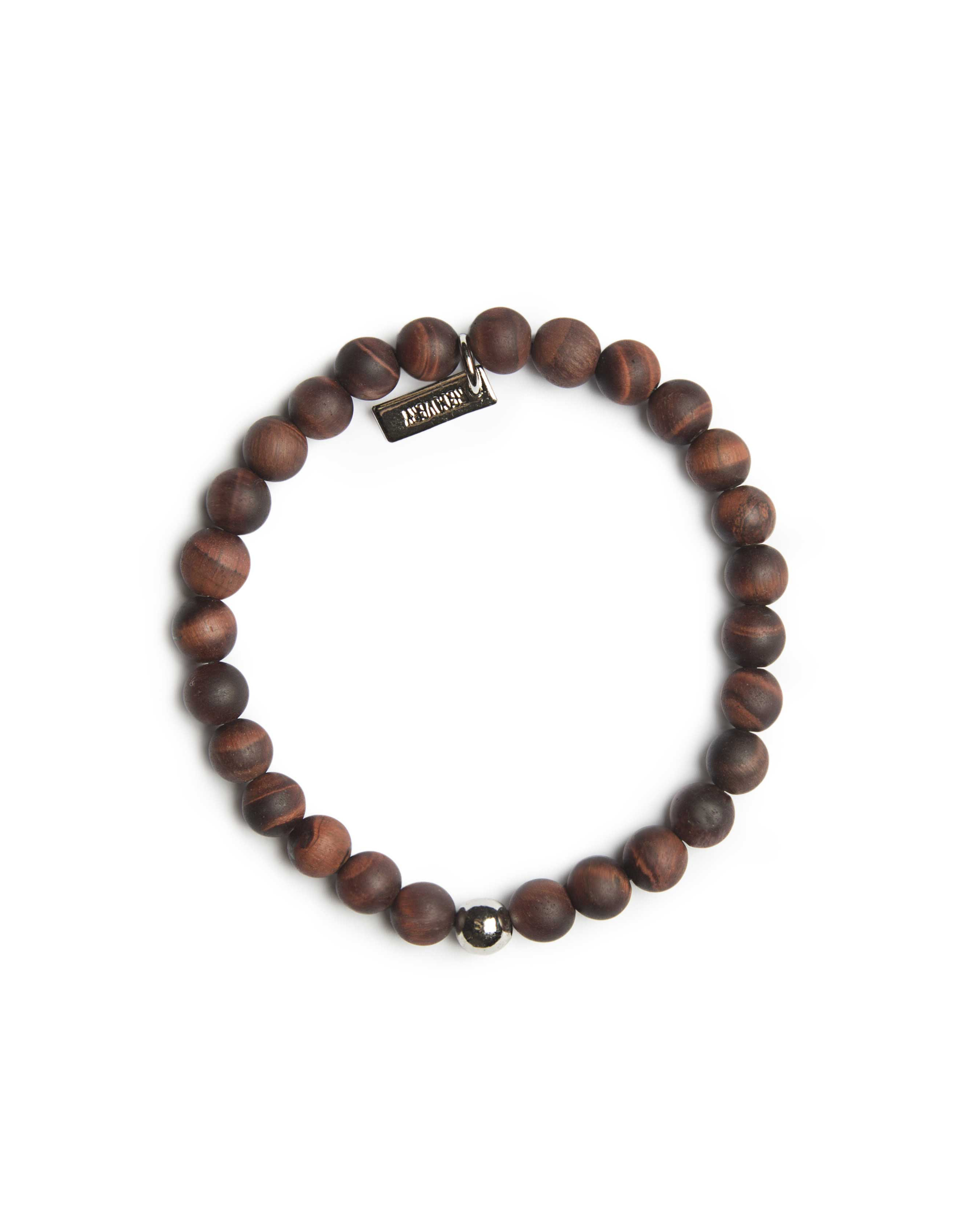 RECOVERY 霧面6MM串珠手環（紅虎眼）