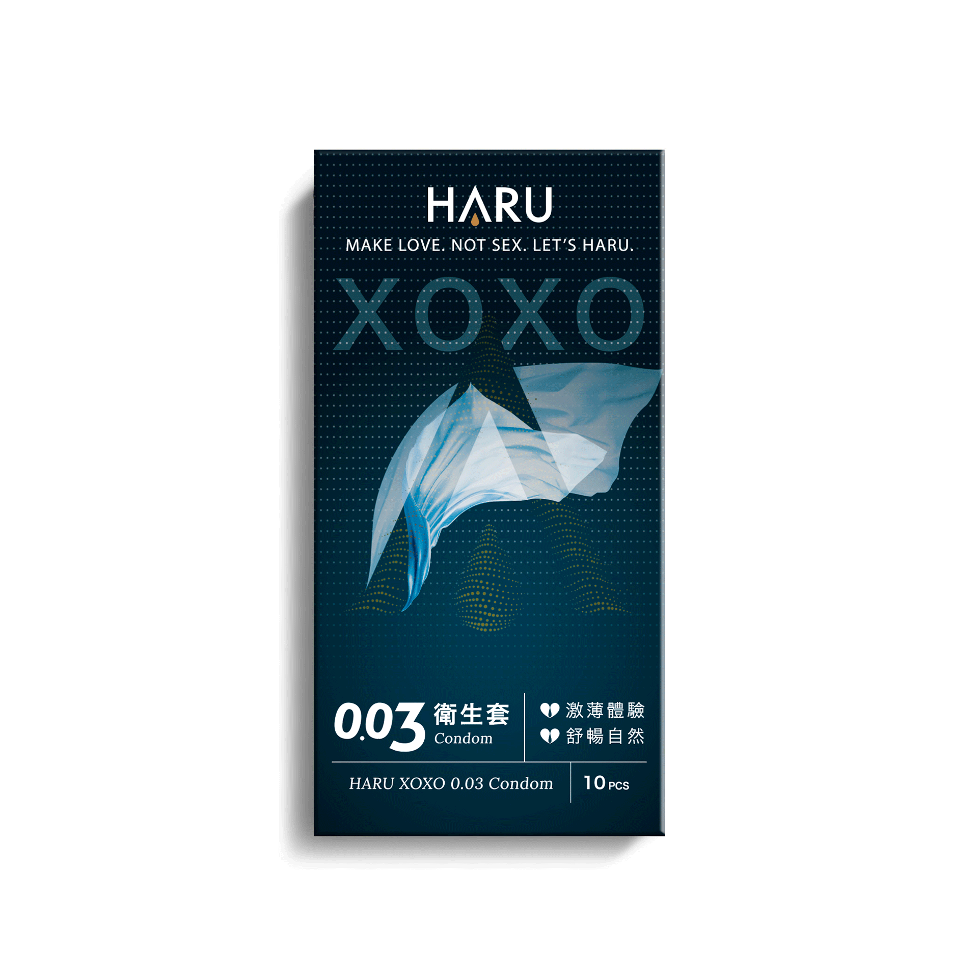 HARU XOXO 0.03 10's Pack Latex Condom
