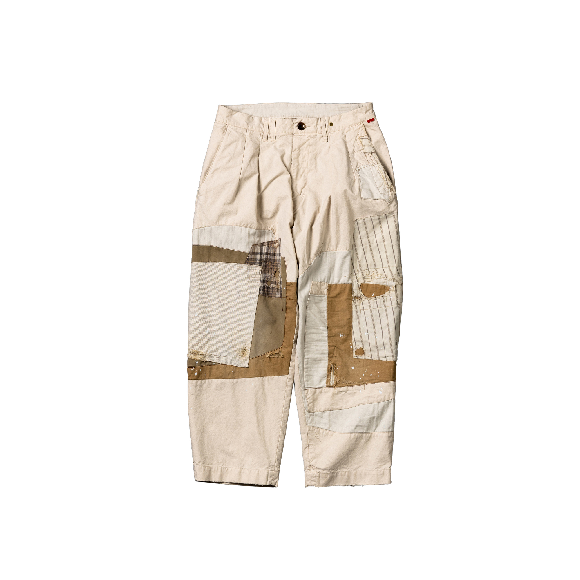 ANACHRONORM - Patchwork Standard Tuck Wide Trousers