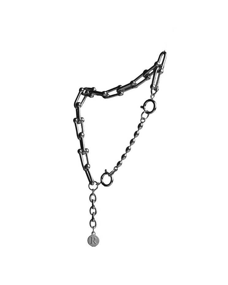 RECOVERY U型環手鍊 (亮銀）