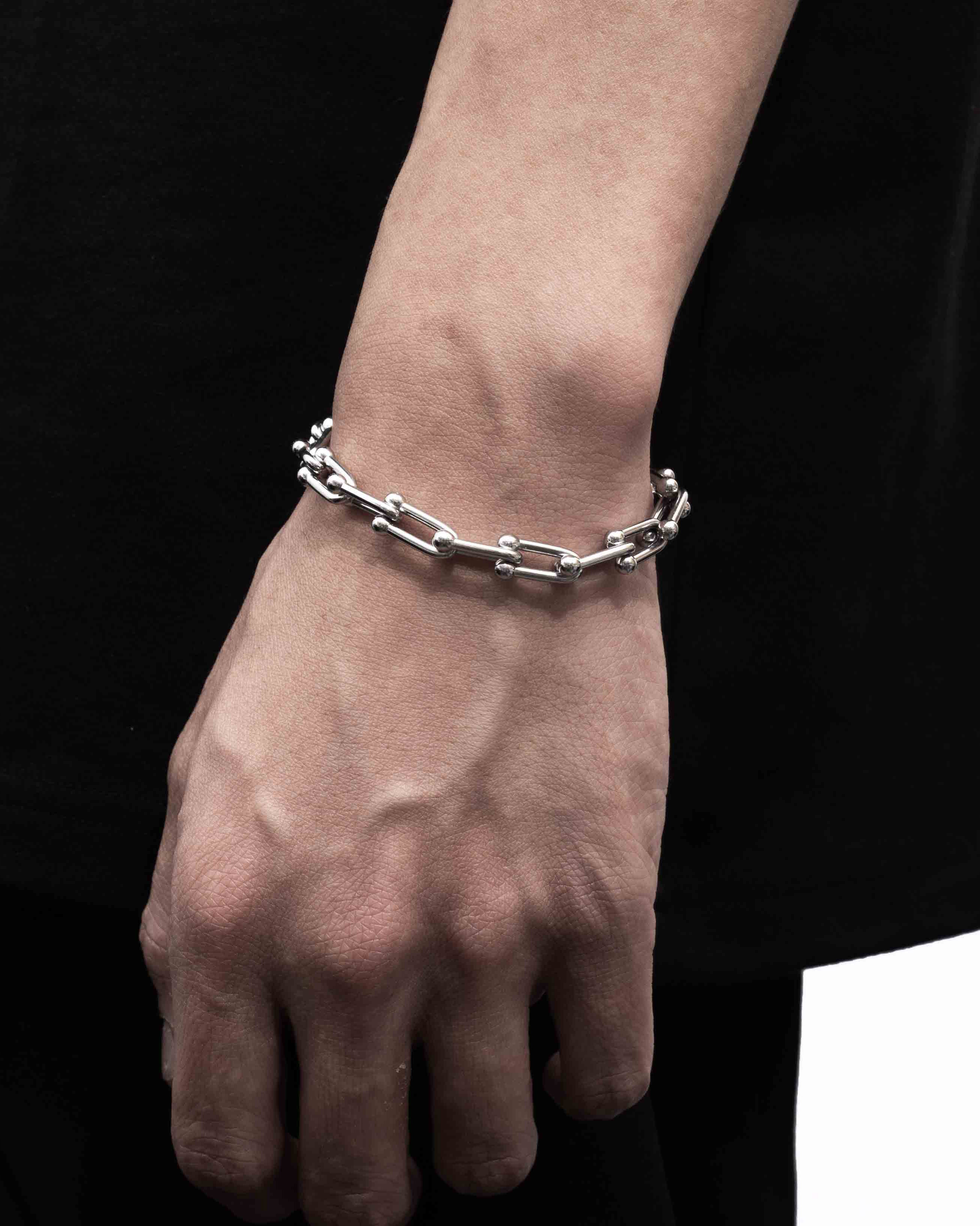 RECOVERY U型環手鍊 (亮銀）