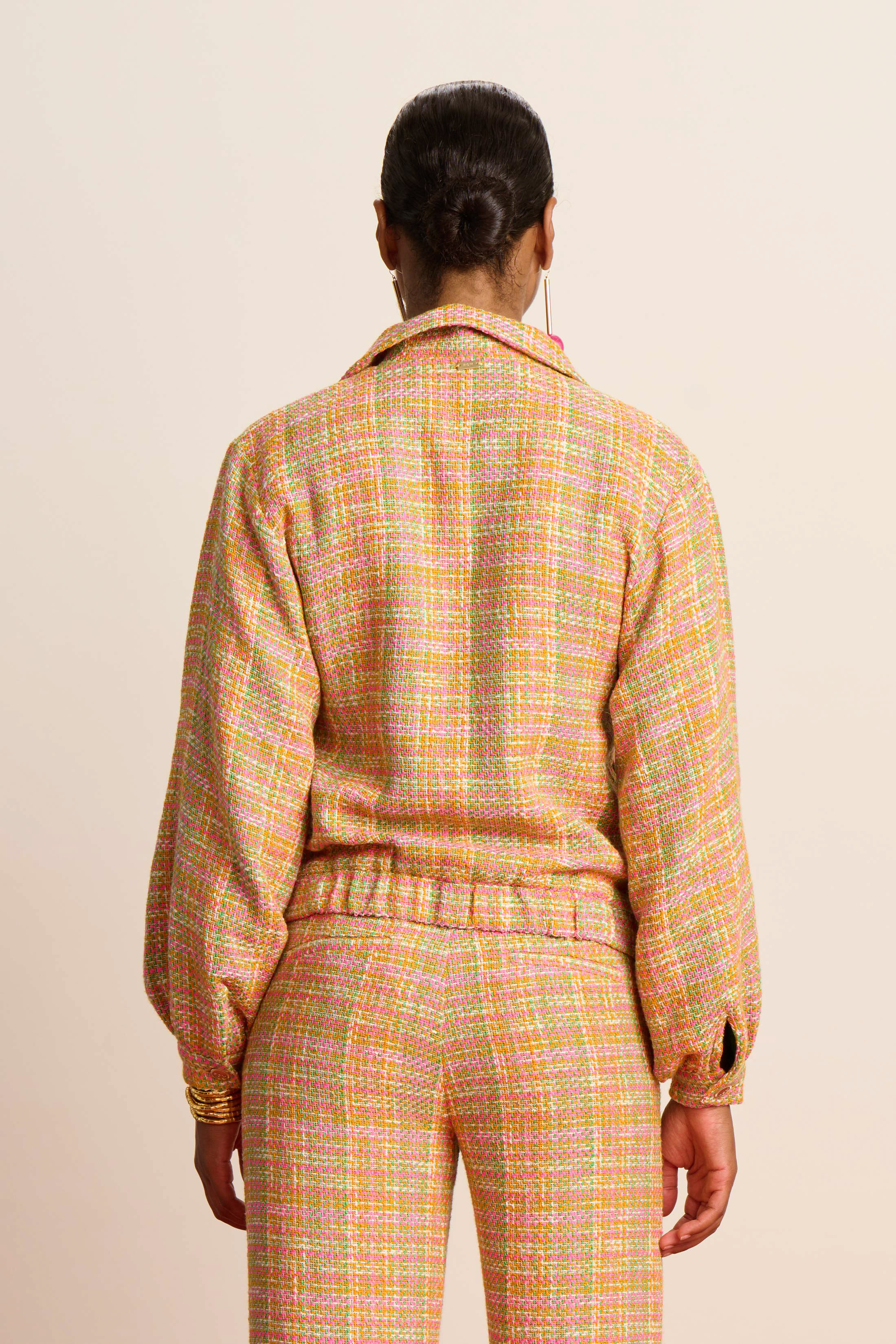 POM 彩色花呢外套