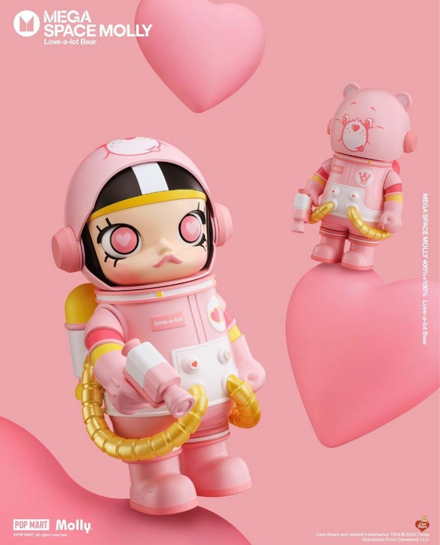 POP MART MEGA SPACE MOLLY 400%+100% Love-a-lot Bear