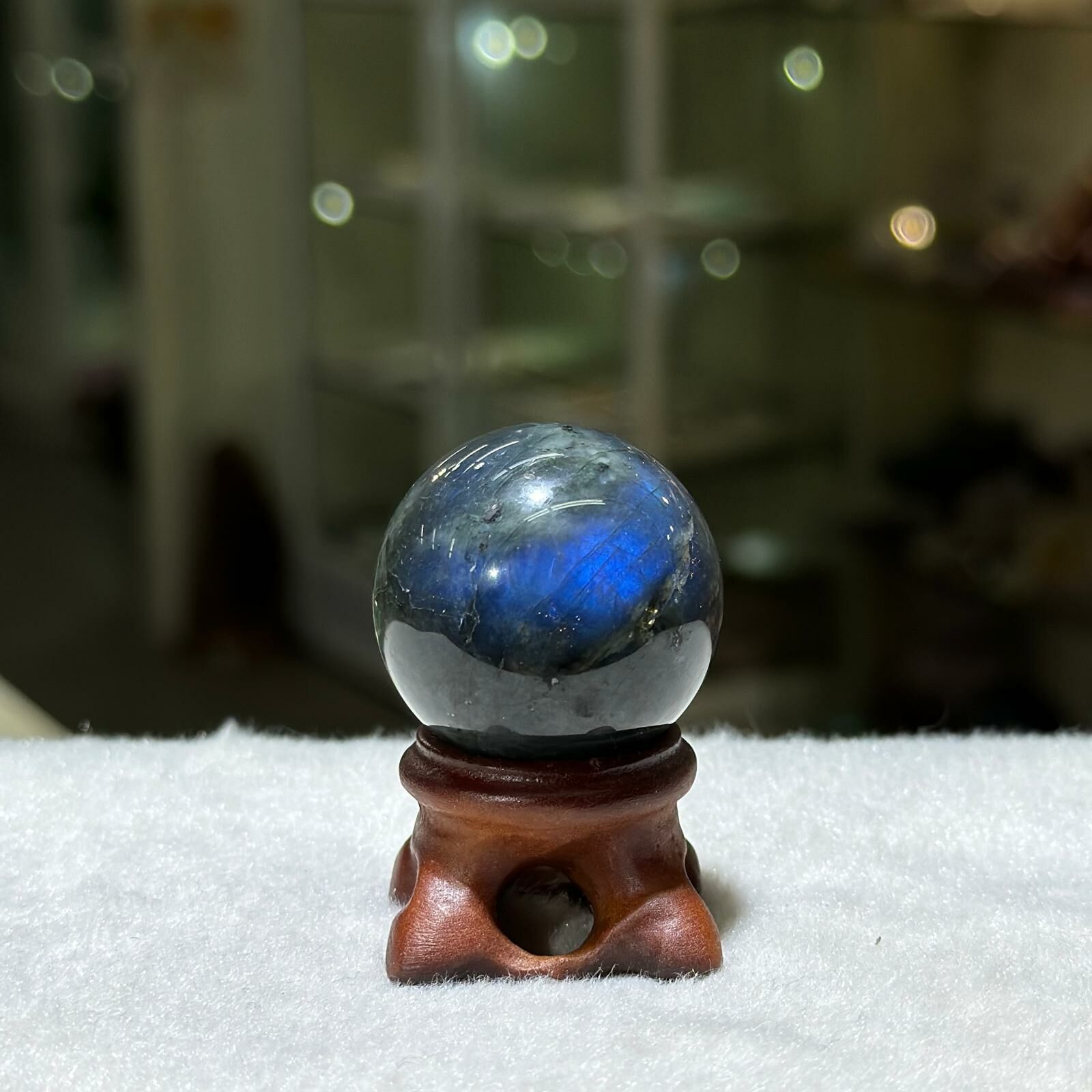 拉長石 球 - 3cm+/- (不連座) #01