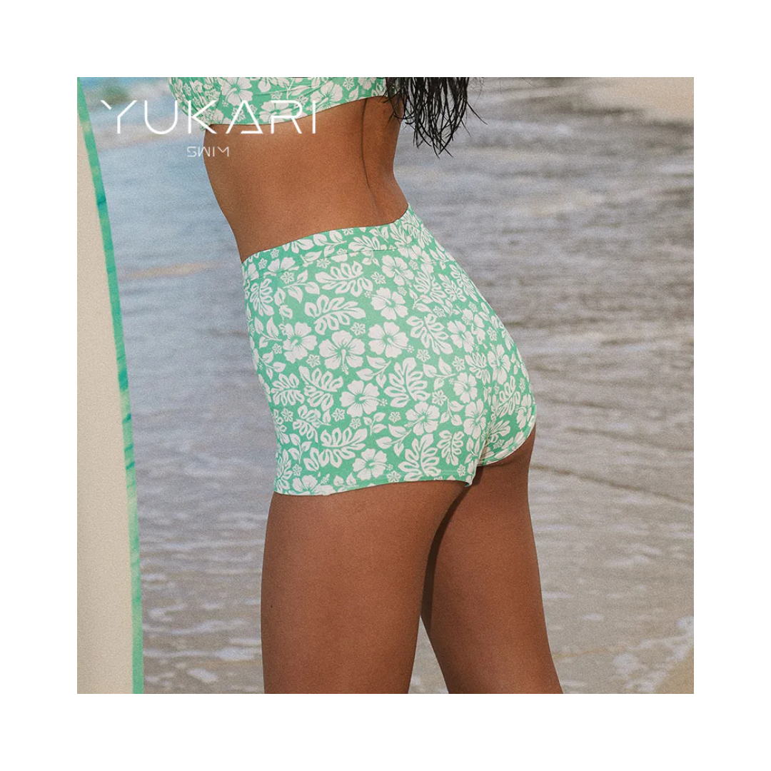 ▲Yukari Simonne 環保材質夏威夷花朵 四角下褲 [Y0027]