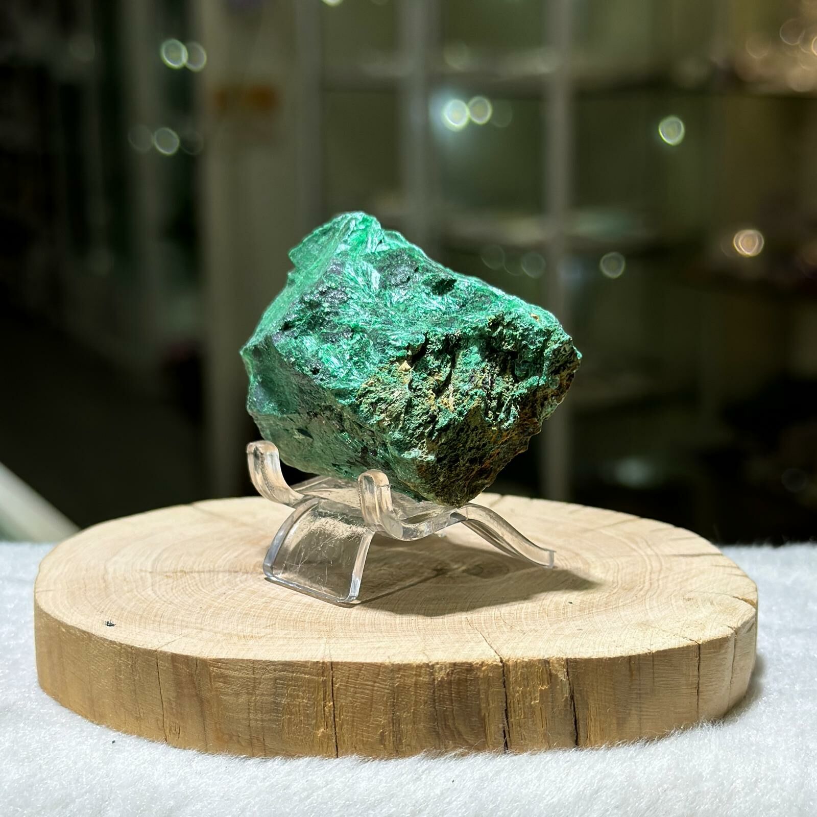 孔雀石 原石 (不連座) #02