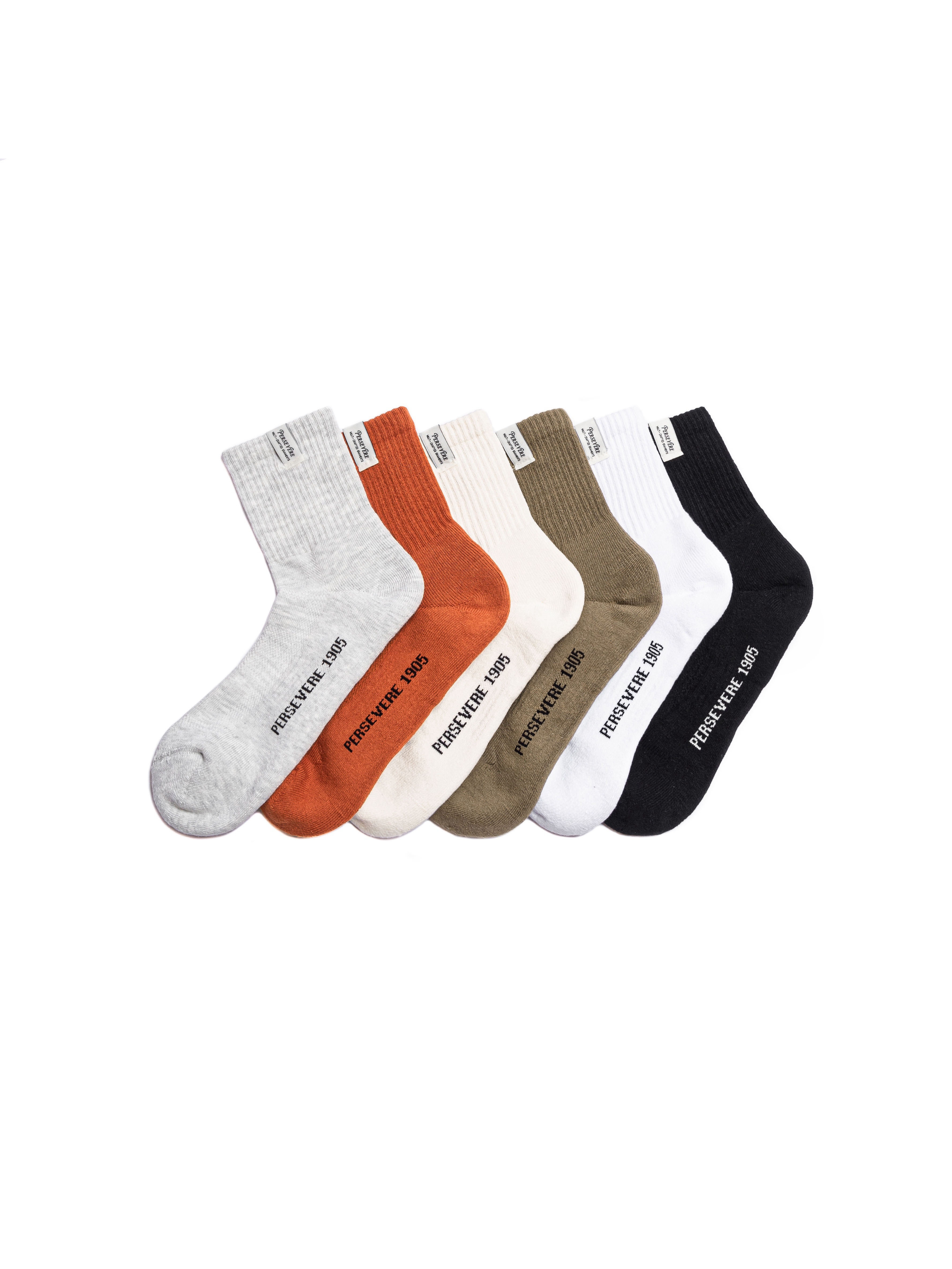 PERSEVERE CLASSIC TAB AUTHENTIC SOCKS 長咬標涼感中筒襪