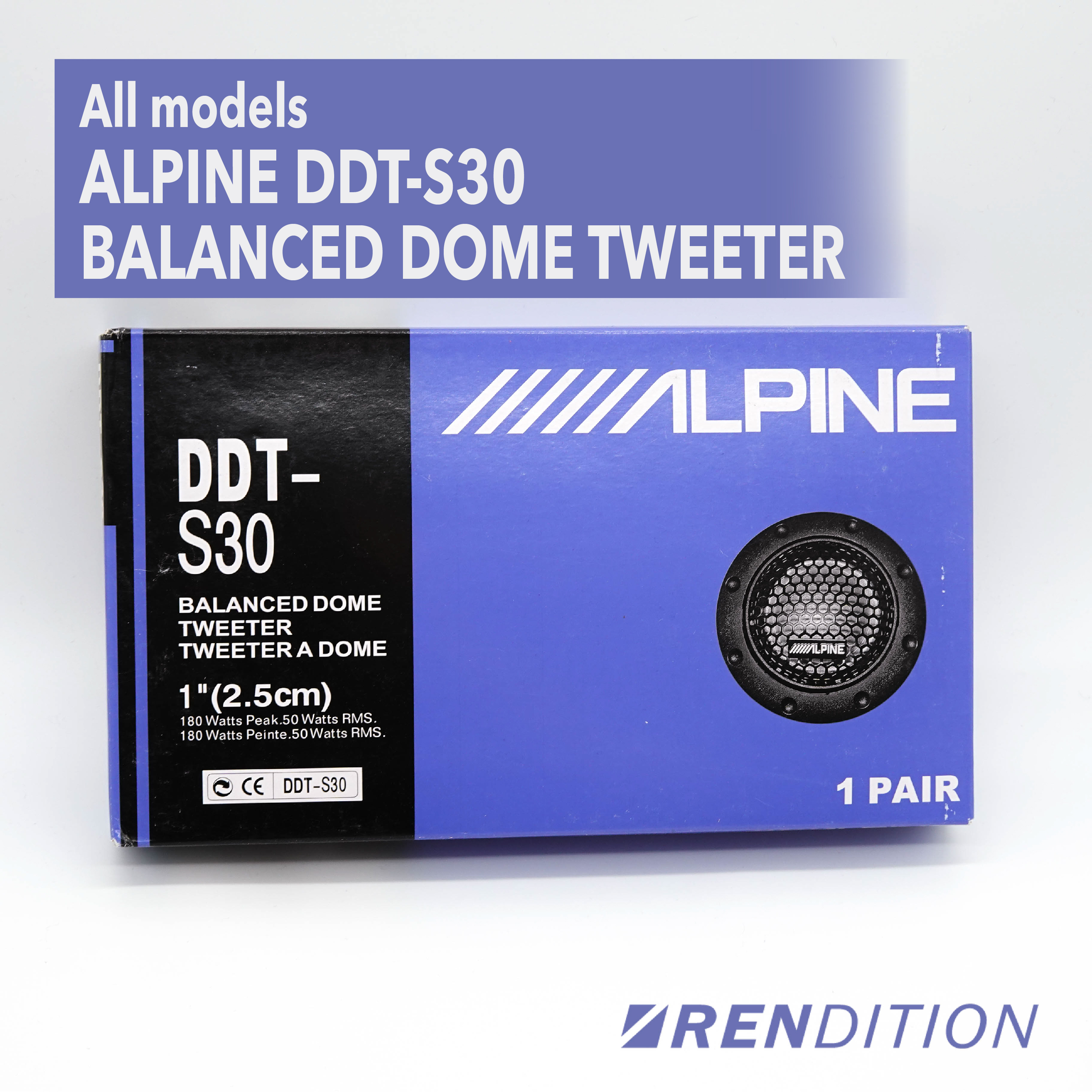ALPINE DDT-S30 BALANCED DOME TWEETER