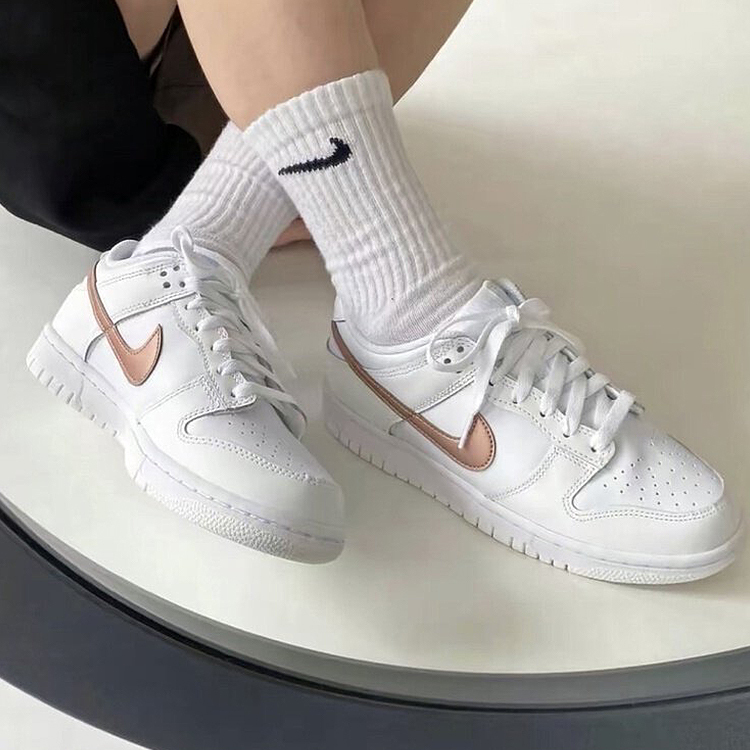 <現貨>Nike Dunk Low White Pink GS 玫瑰金 DH9765-100