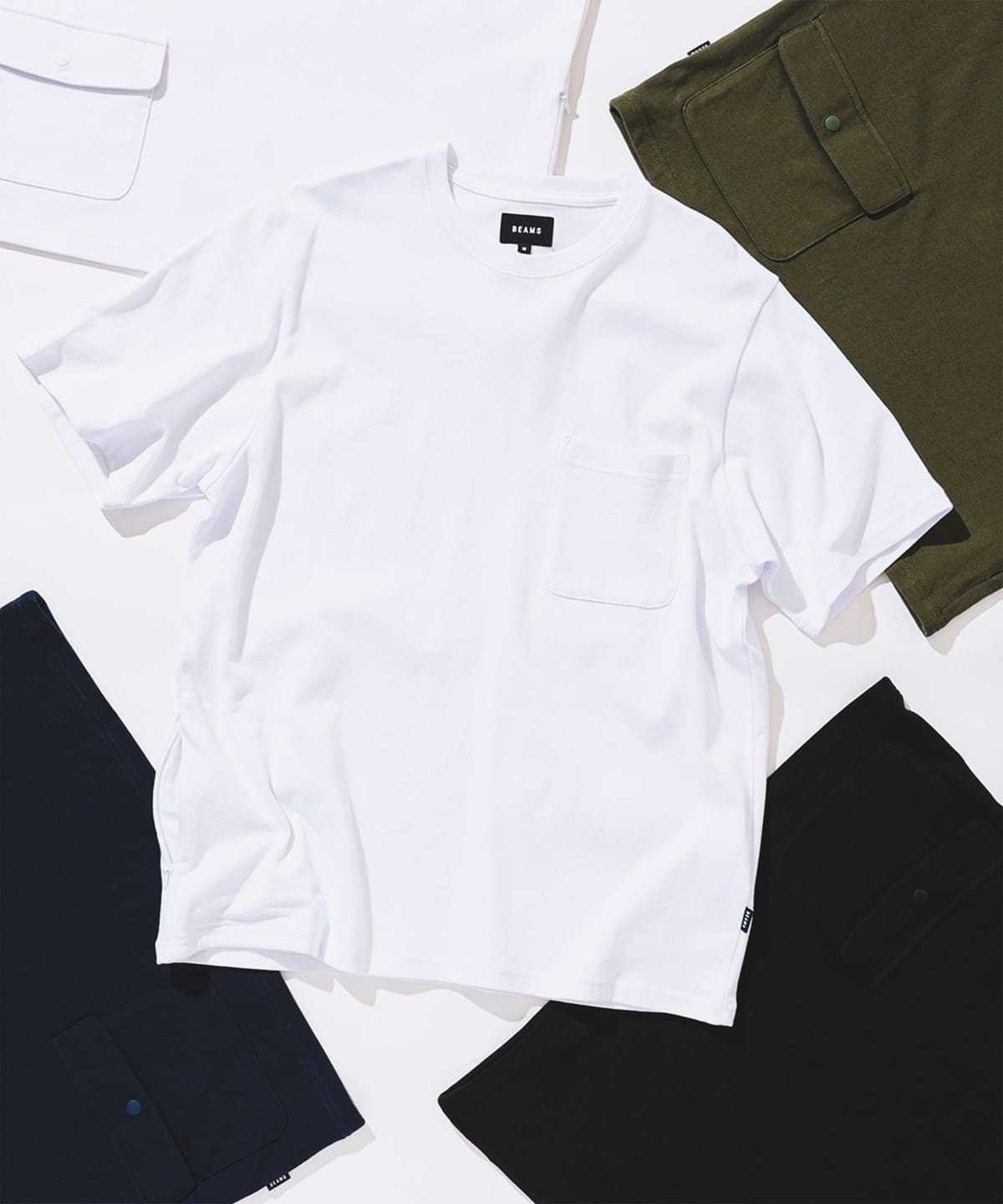 BEAMS 三口袋 素面 短T 軍事風 百搭 TEE 素T 4色 現貨