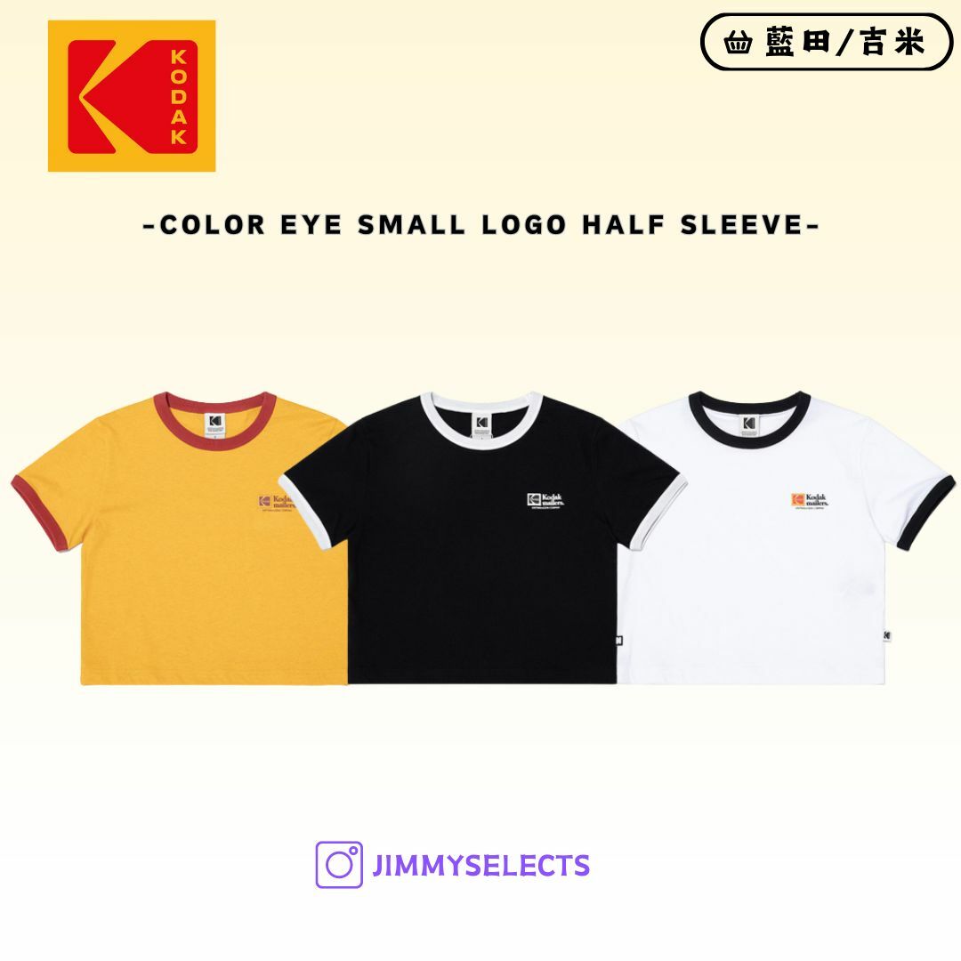 【代購】KODAK 柯達 女 COLOR EYE SMALL LOGO 短袖 短T K4122LRS14