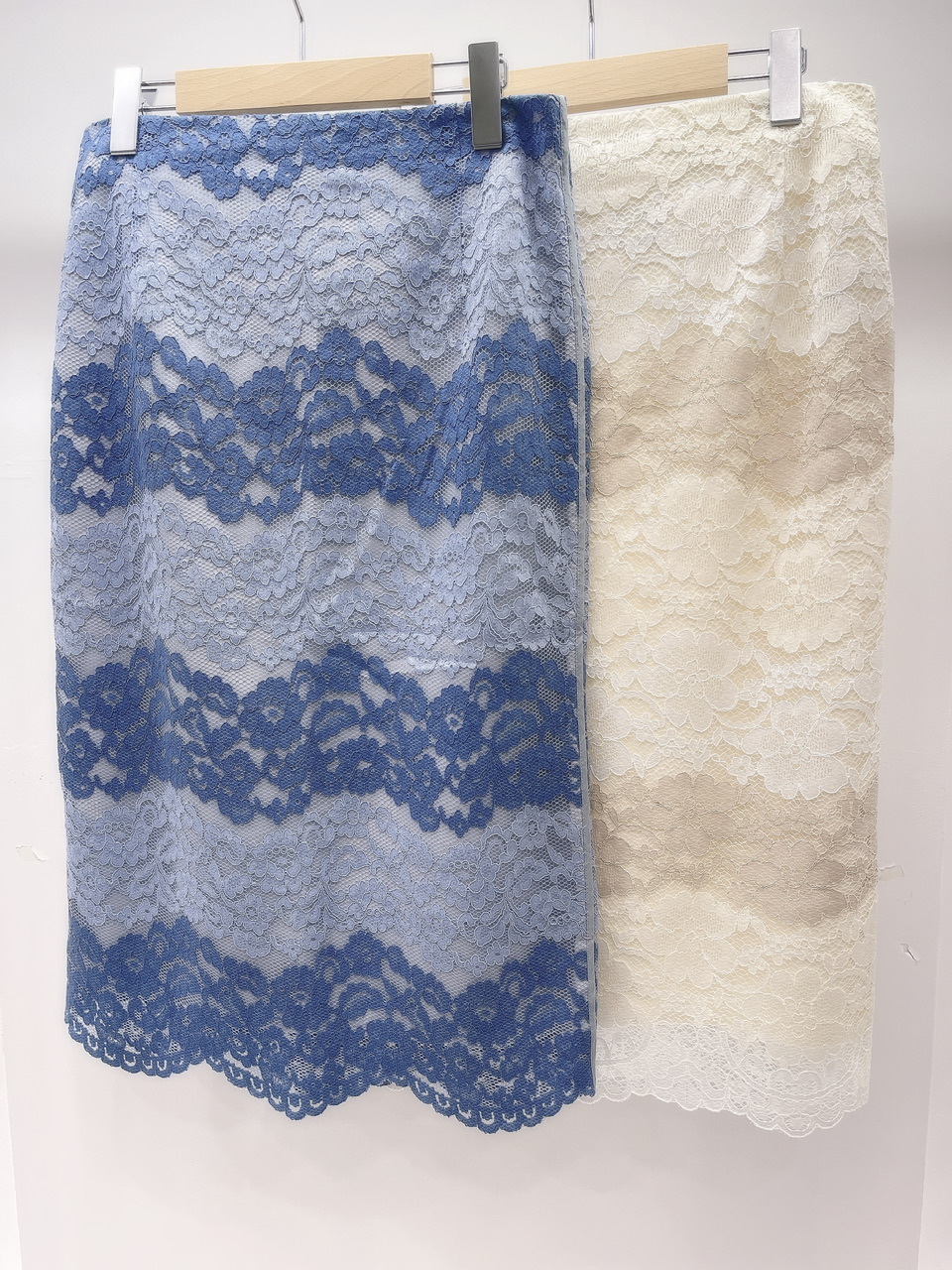 雙色lace窄裙