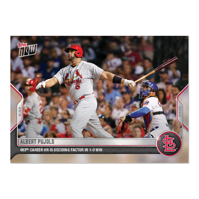 ALBERT PUJOLS - 2022 MLB TOPPS NOW #760