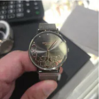 [S] COACH 14503825 PERRY MESH WOMEN'S WATCH,GUNMETAL, 885997414890 (SCO819)
