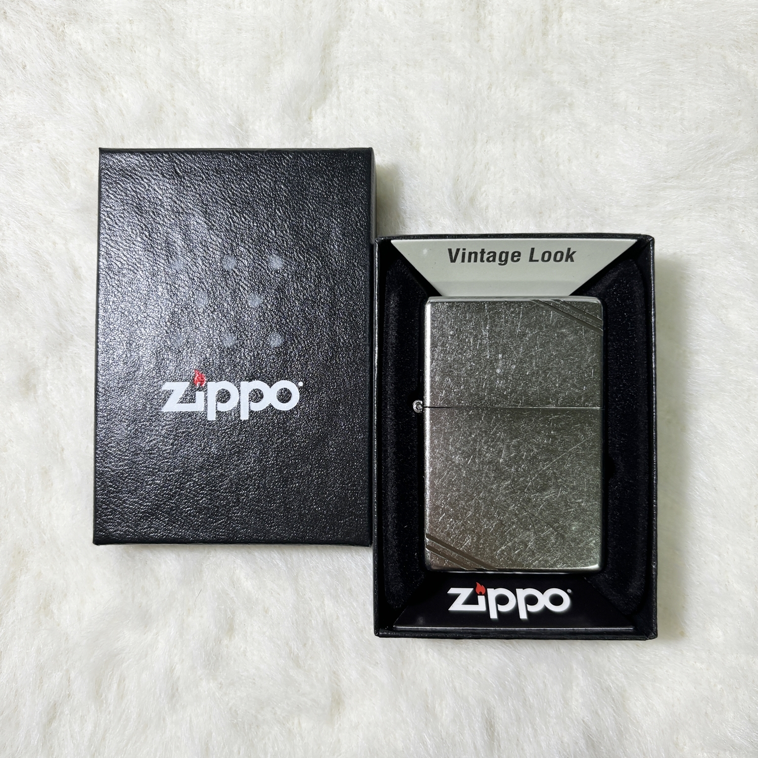 【zippo】德國原裝正品、Vintage/切角系列、花沙鍍鉻、煤油打伙機 #Street Chrome #可換充氣內膽