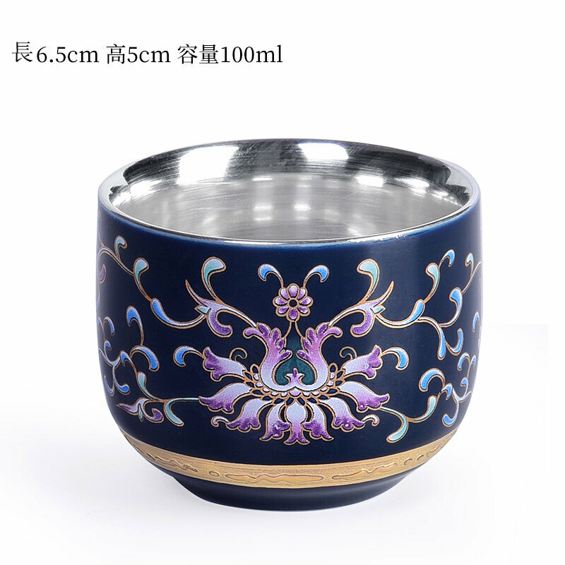 爆款高檔純小茶杯品茗杯(錦上添花直口杯）