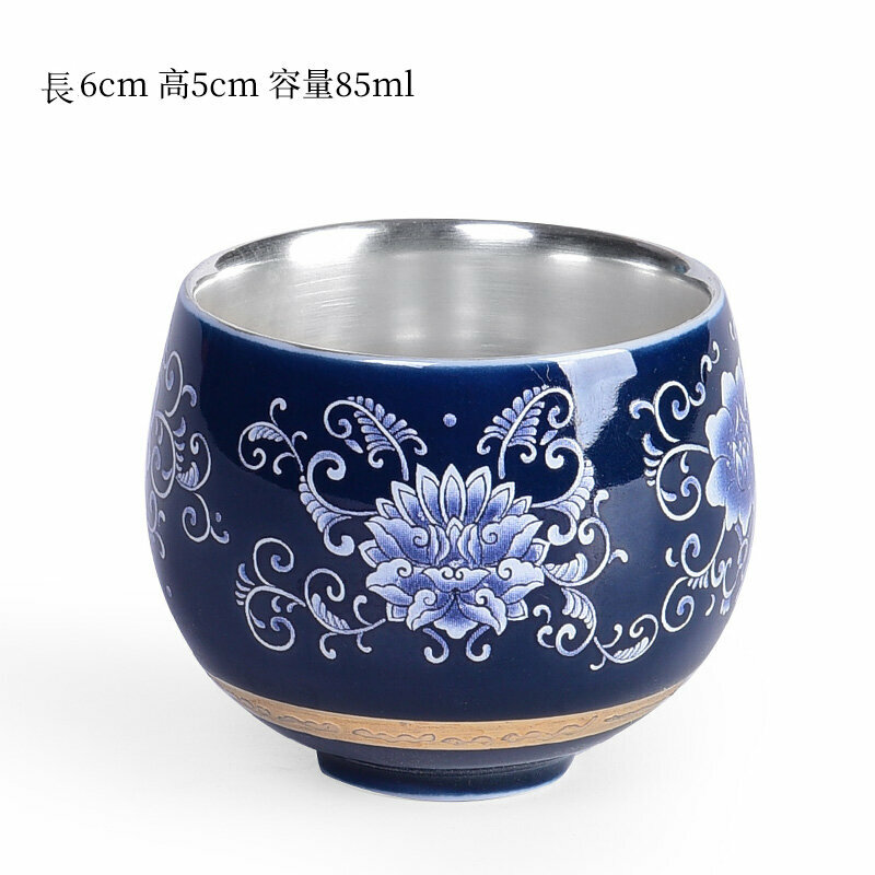 爆款高檔純小茶杯品茗杯(朱門繡戶禪定杯）