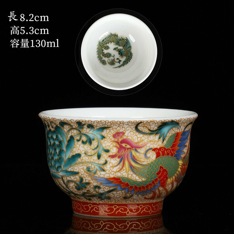爆款高端瓷質茶杯品茗杯(12以沫（鳳凰單杯））