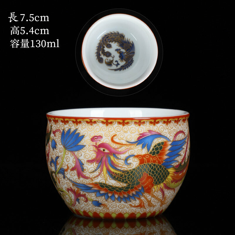 爆款高端瓷質茶杯品茗杯(14意合（鳳凰單杯））