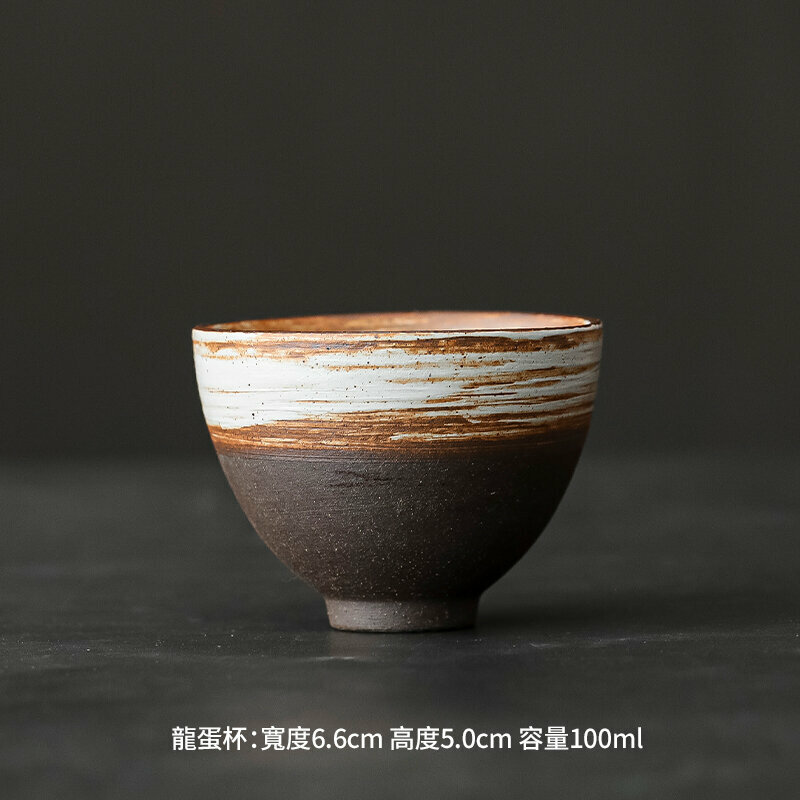 Popular Japanese retro stoneware teacup master cup (stoneware dragon single cup)