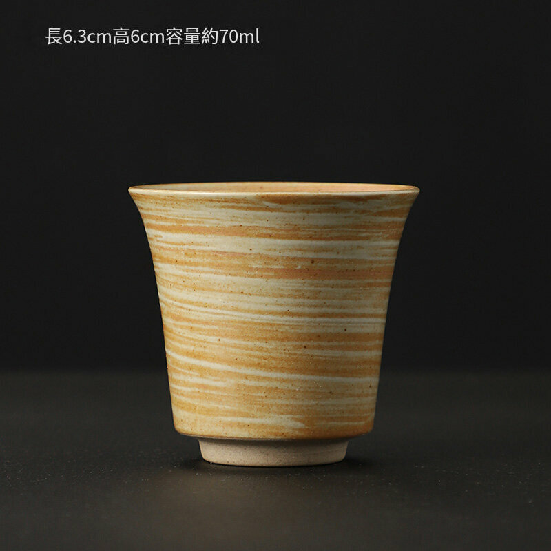 爆款中式複古杯陶瓷茶盞主人杯(影白茶杯F）